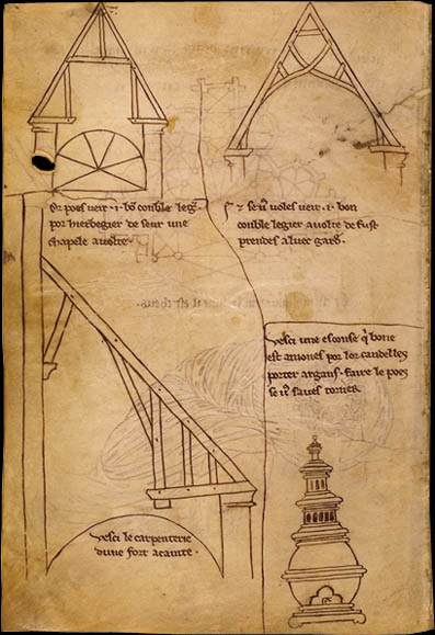 Folio 34 - Modles de charpente - Lanterne sourde.