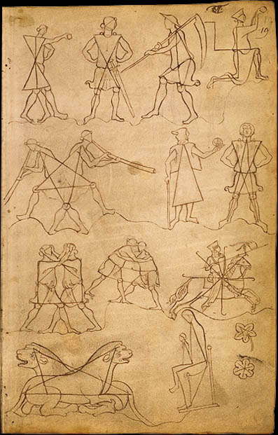 Folio 37 - Etudes et tracs gomtriques.