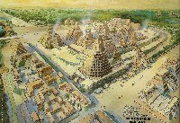 Reconstitution du site de Tikal vers l'an 800.jpg